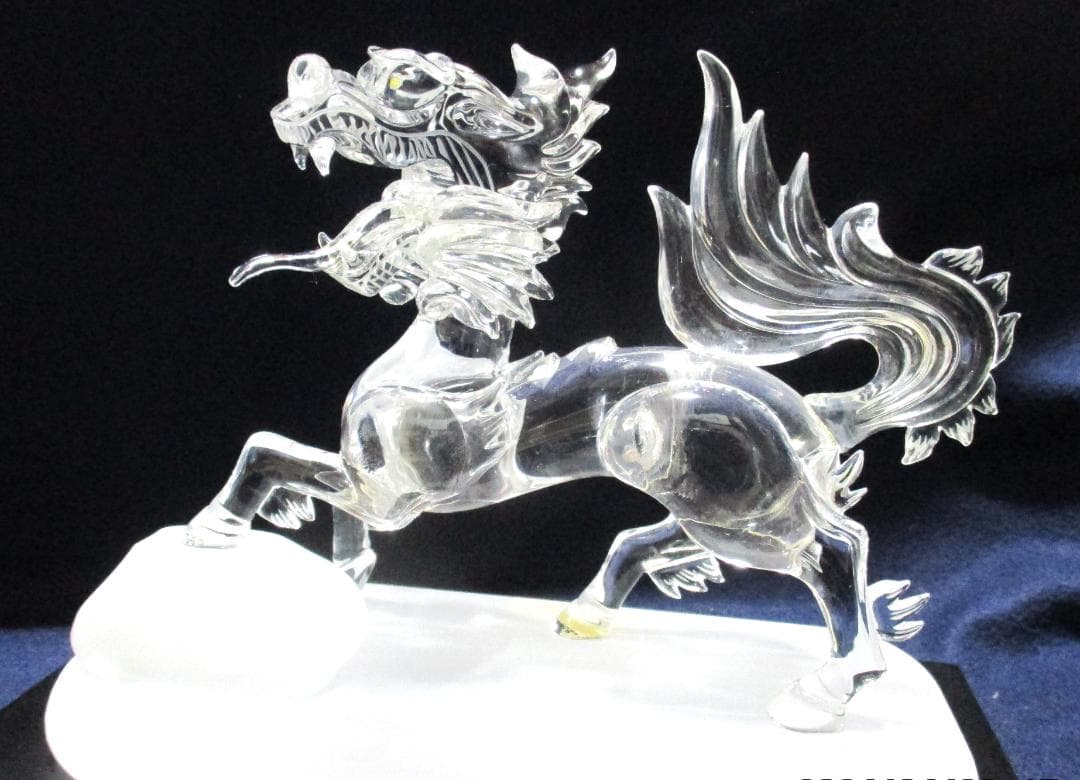 四神百虎 水晶 美術工芸品 証明書付き 風水 伝統工芸品 山梨県水晶美術