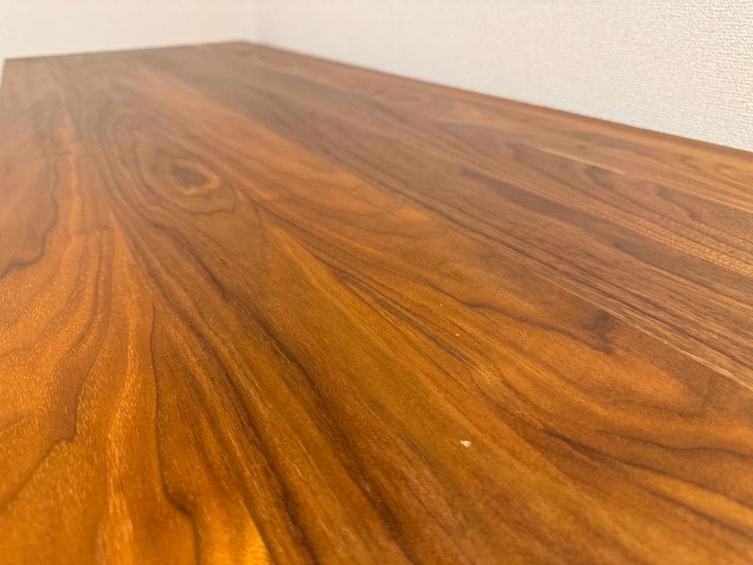 【簡単組立】IKEA イョルスタ天板 × ブラック脚 デスク 配線トレー付き