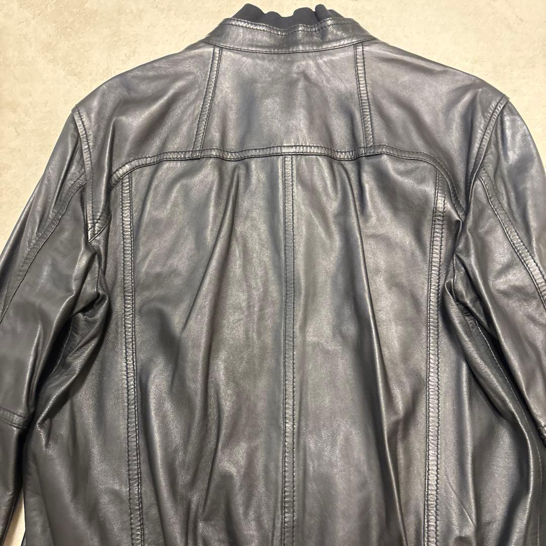 美品⭐️DOLCE&GABBANA ラムレザージャケット リブ 2XLサイズ相当