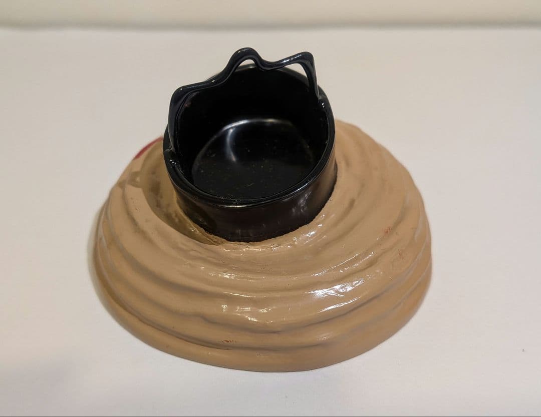 二代『川瀬表完』乾漆　提灯香合　茶道具　共箱　蝶　家紋