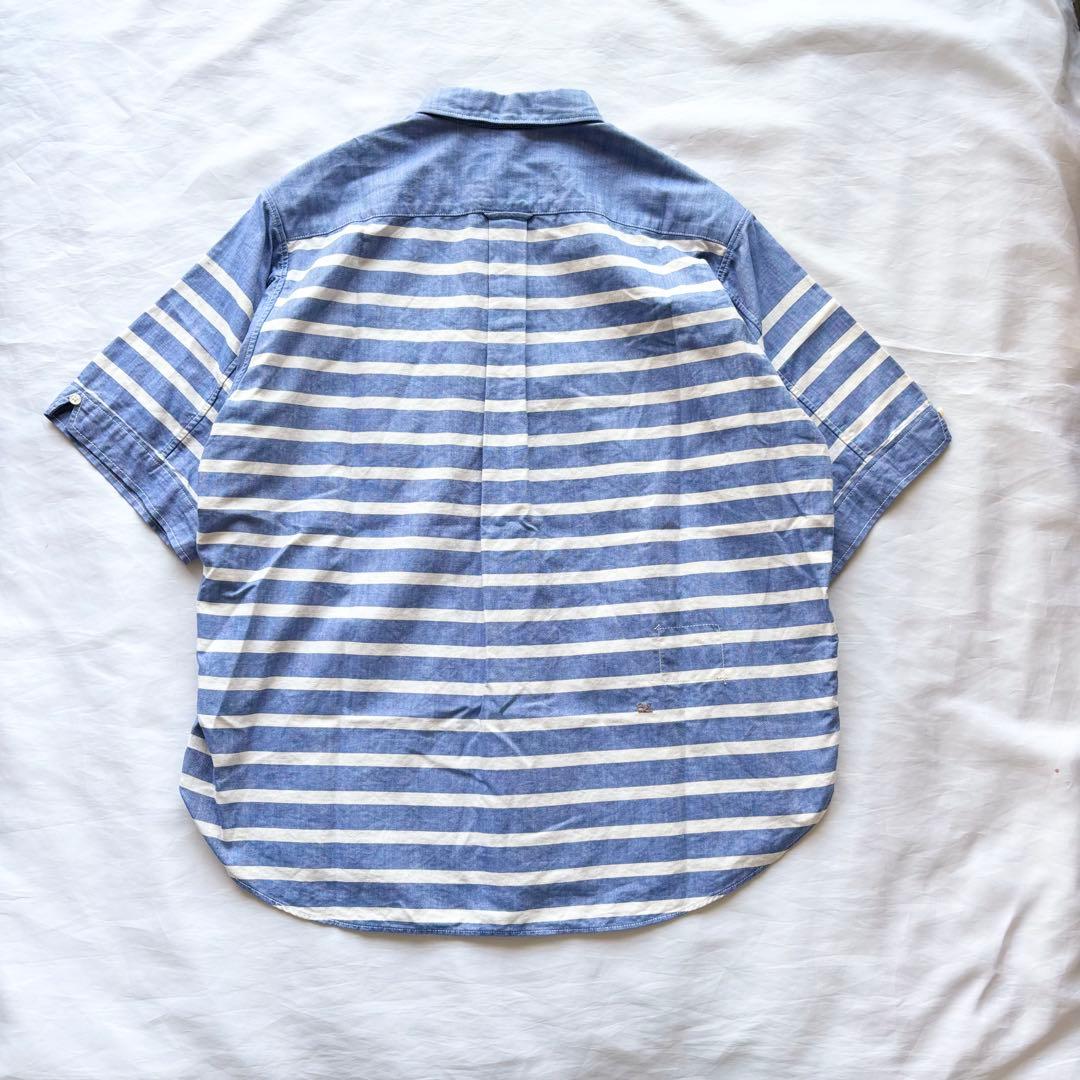 【極美品】45R スーピマオックスの908オーシャンボタンダウンバスクプル