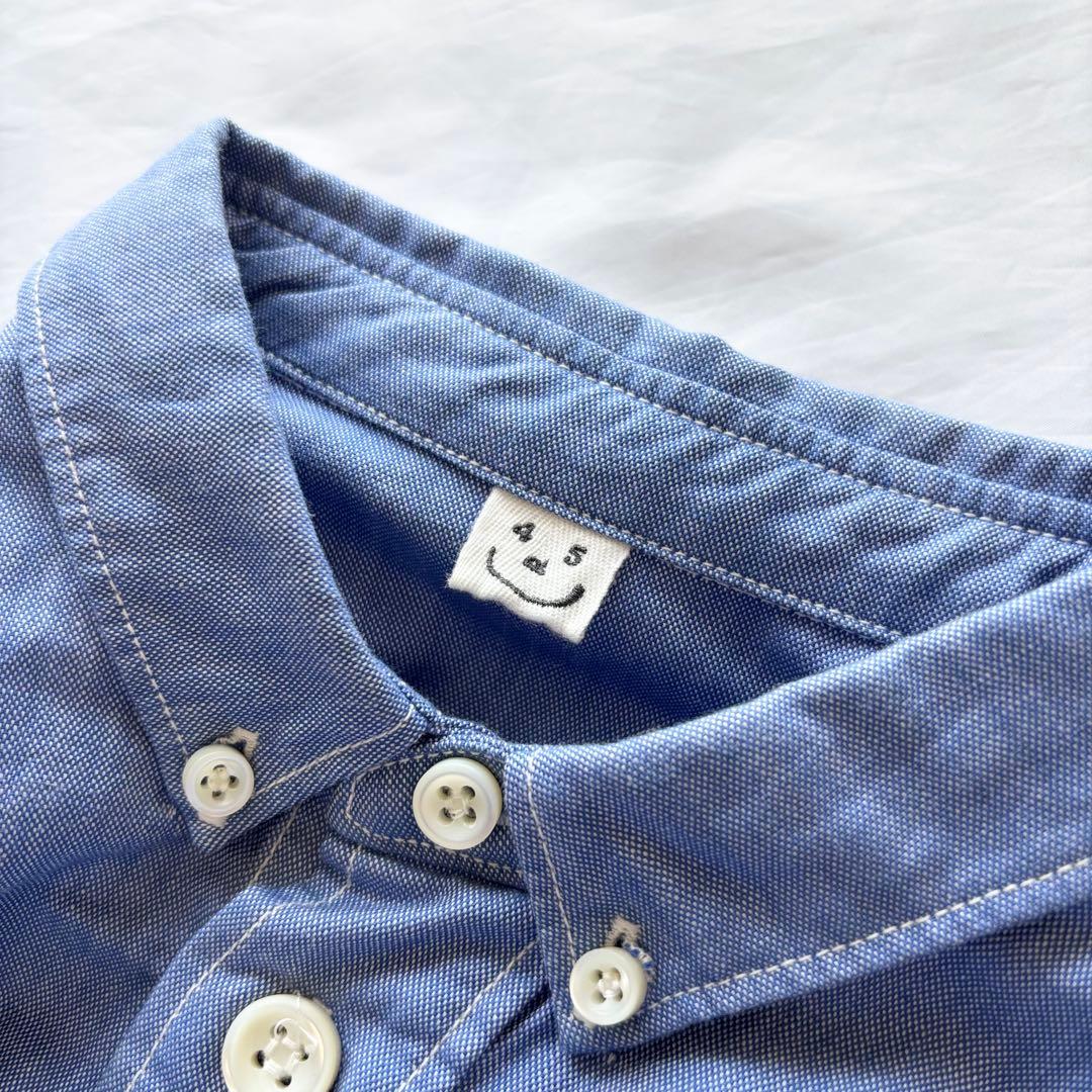 【極美品】45R スーピマオックスの908オーシャンボタンダウンバスクプル