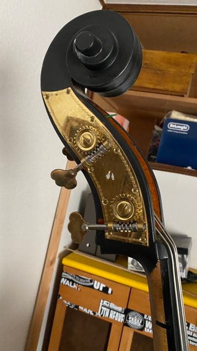 サイコビリー ロカビリー ウッドベース コントラバス 指板加工スラップ仕様