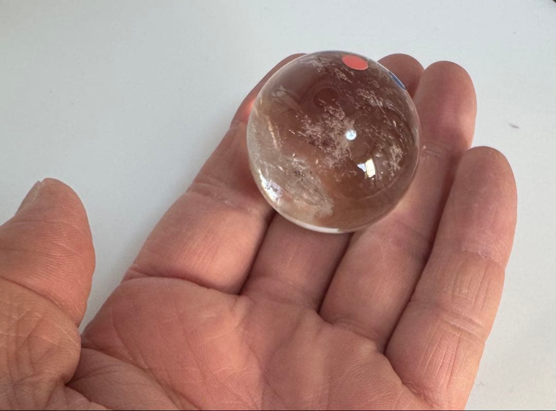 レムリアンシードクリスタル丸玉 36.8mm パワーストーン 天然石