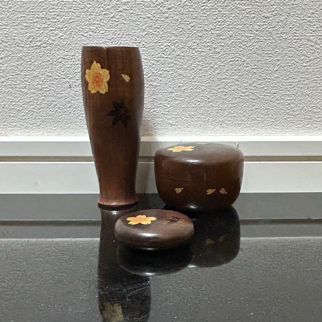 茶箱用棗 茶筅 香合 茶道具懐石鵬雲斎坐忘斎淡々斎即中斎七事式水屋