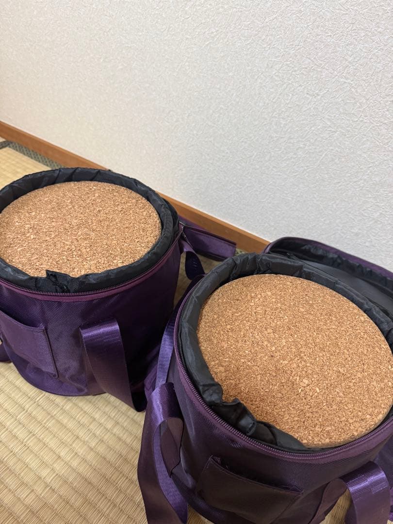 【マレット無】クリアタイプのクリスタルボウルとバッグ