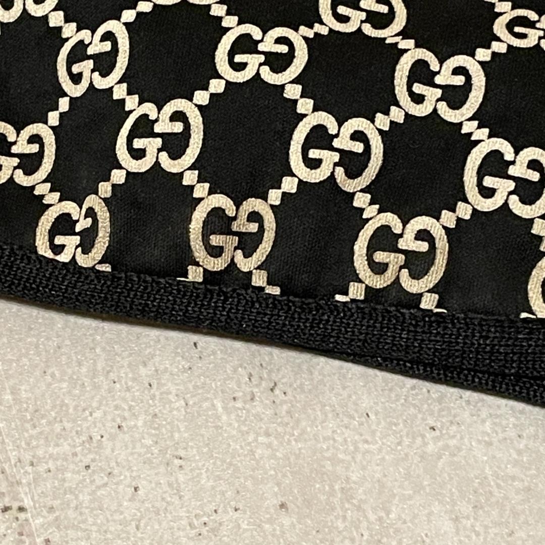 GUCCI グッチ ヘアバンド ネックウォーマー GG ロゴ ブラック Ｌ