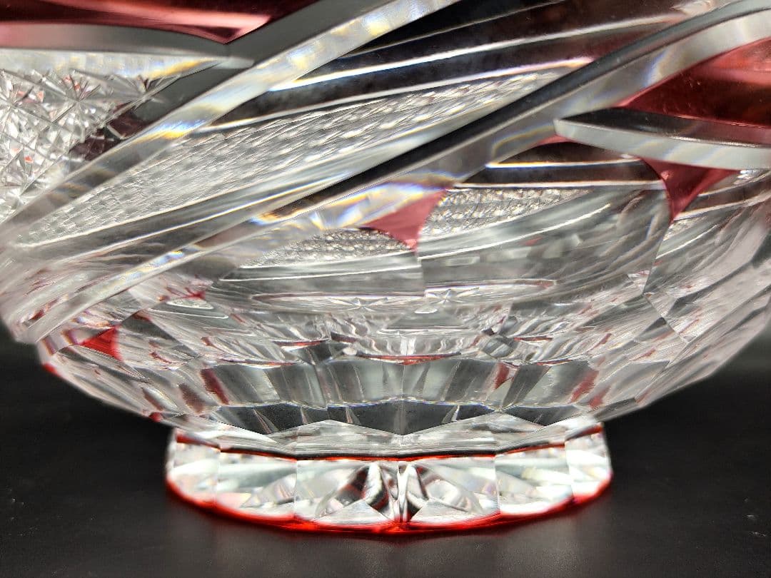 定価約16☆超希少品 祝の膳 大鉢カガミクリスタル（切子、江戸