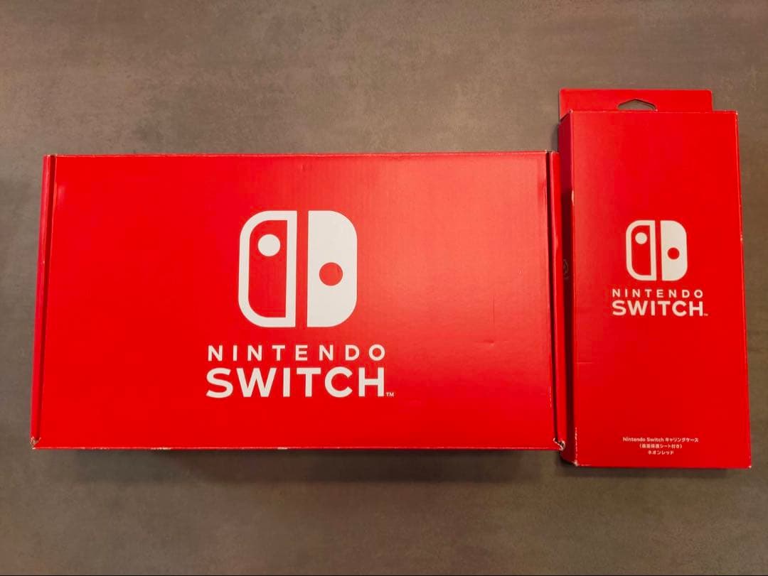 Nintendo Switchネオンレッド／ネオンブルー 付属品一式 動作確認済