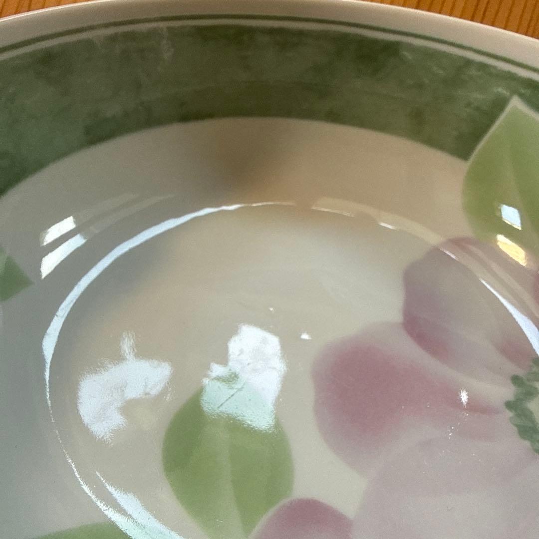 花柄陶器盛り鉢⭐︎直径約18.5cm - メルカリ