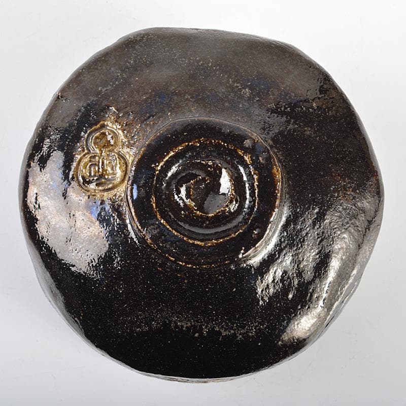 茶道具 高橋道八造 黒楽茶碗 共箱 M R7088 - メルカリ
