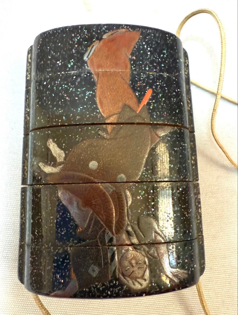 阿波踊り蒔絵 印籠