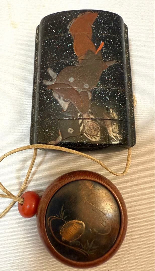 阿波踊り蒔絵 印籠