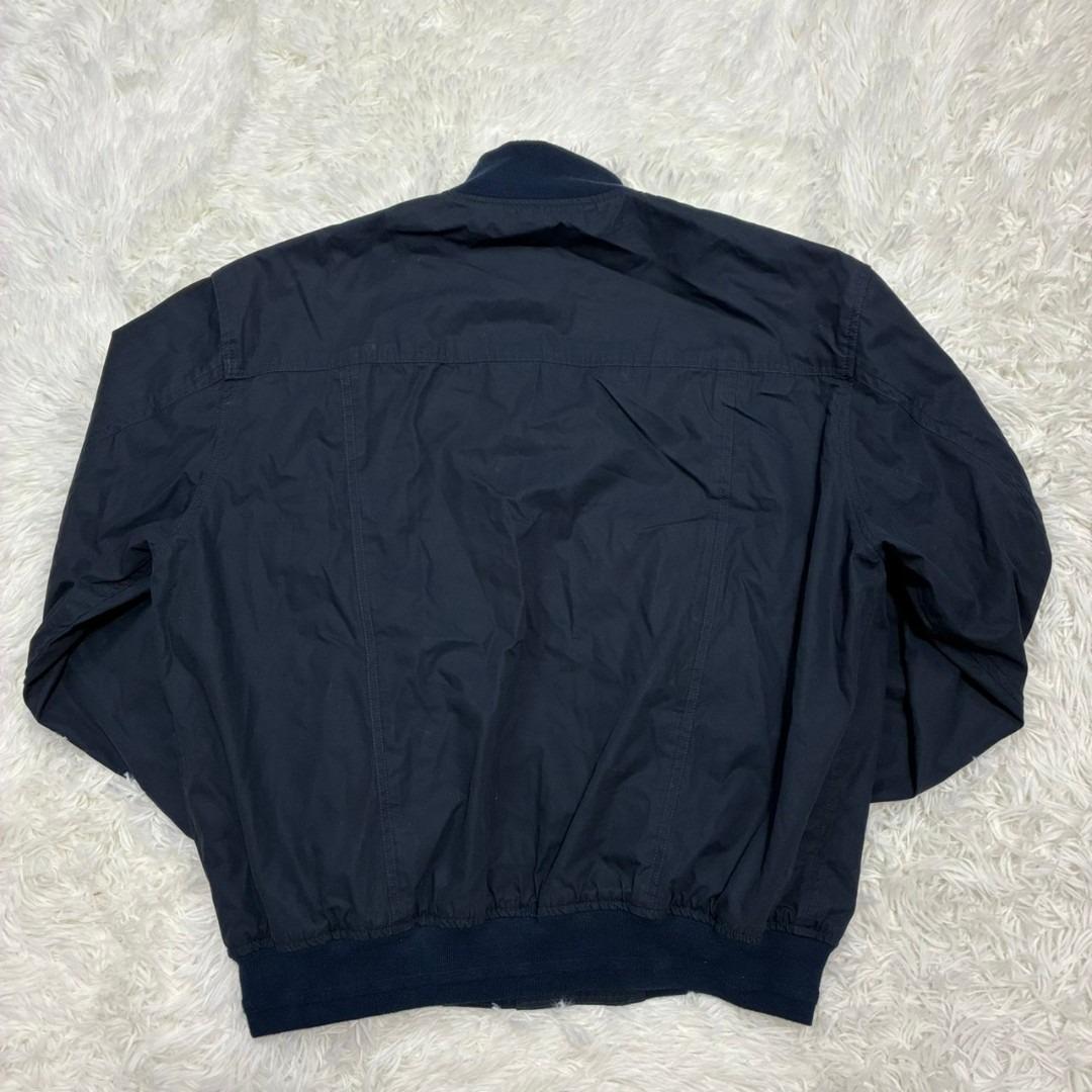 美品】信濃屋 ジャケット ネイビー ジャケット 綿 リブ - メルカリ