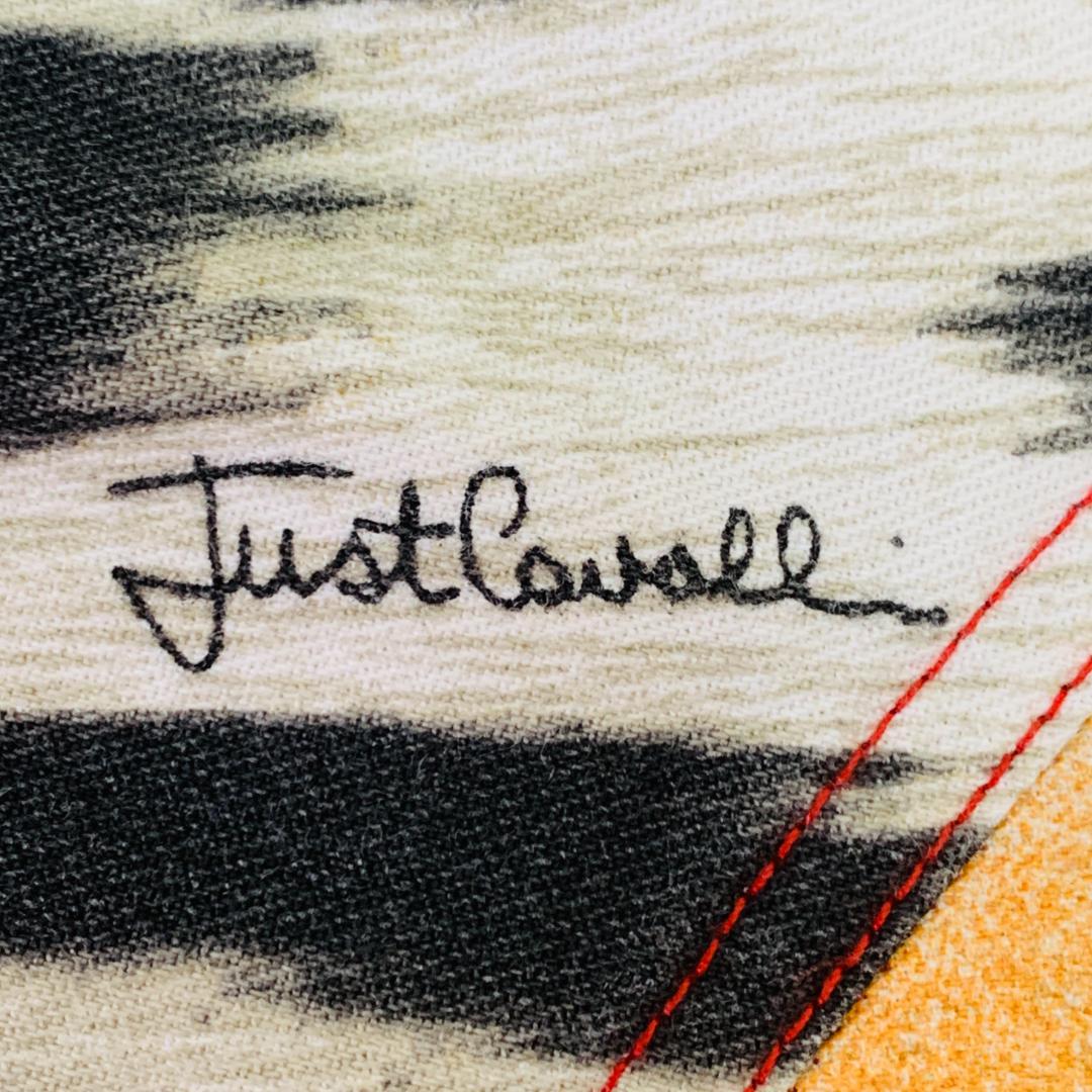 美品 JUST Cavalli レオパード柄 フレア M イタリア製 上品