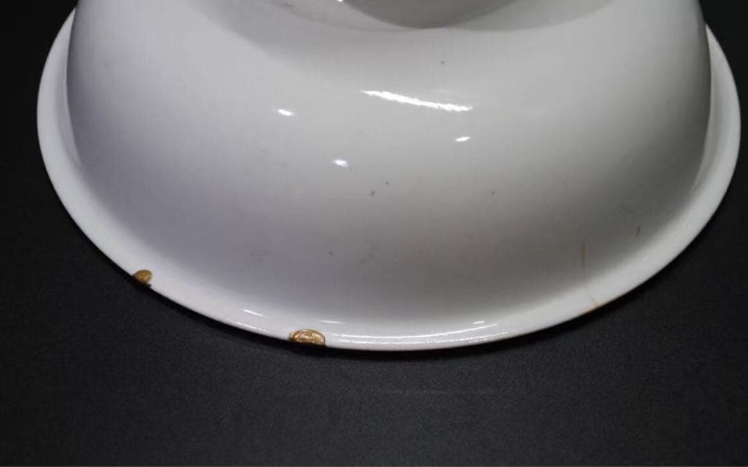 中国 白磁 献上脚付皿 足付鉢 旧家蔵出