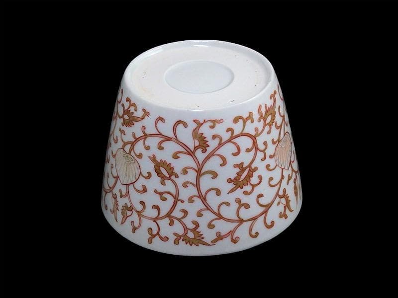 古伊万里　金襴手　金唐草の図　大振蕎麦猪口　E777AS-fbsc