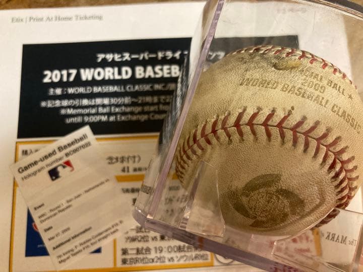 wbc 試合球 侍ジャパン 実使用 ボール 2023 WBC 決勝戦 試合前 実使用