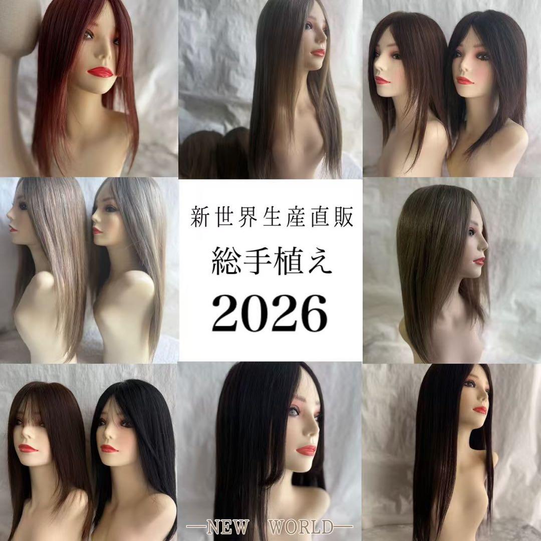 2025新世界ウィッグ高級人毛100% レミー人毛【総手植え】 S Sサイズ