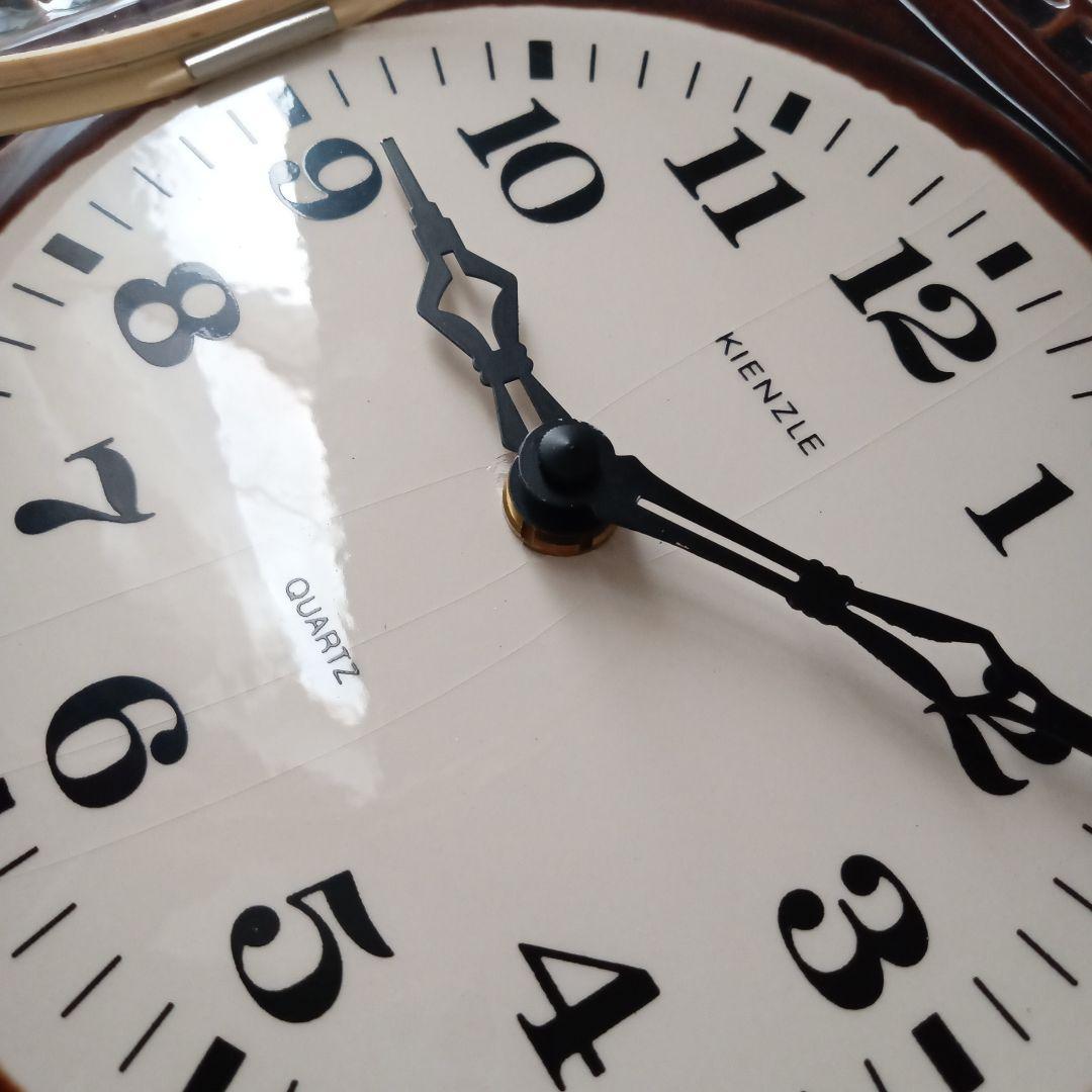 Kienzle 掛時計 ブラウン 陶器製　1970年代ドイツビンテージ