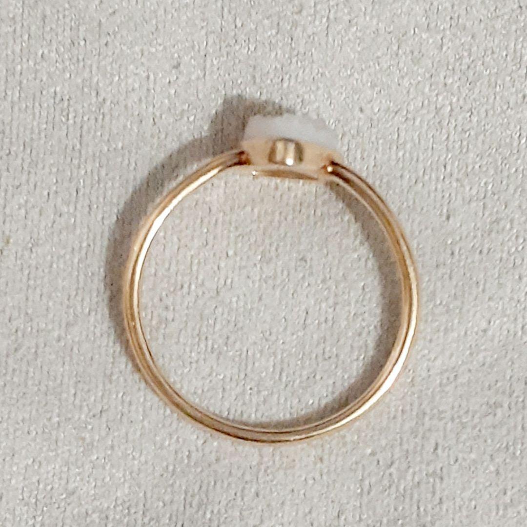 アガット K10YG ドルジークォーツ リング