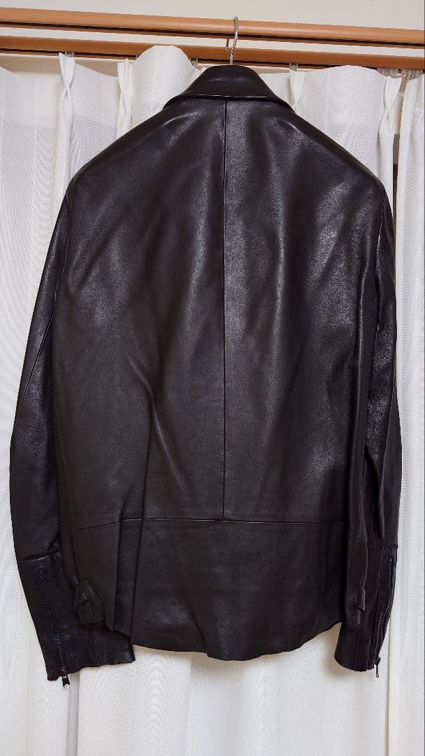 Number (N)ine ブラックレザー ライダースジャケット シャドウ期