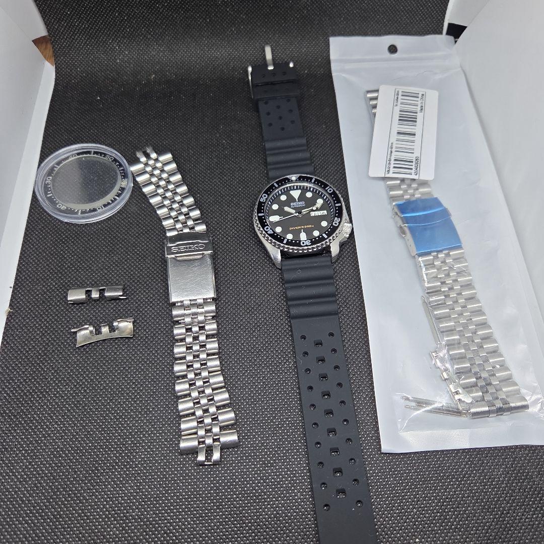 SEIKO SKX007 7S26-0020 ブラックボーイ稼働品　純正ベルト付
