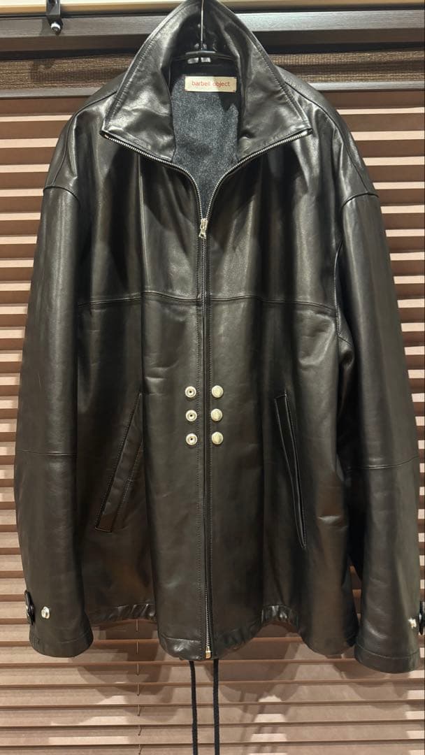 barbell object exclusive attic別注レザージャケット メンズ
