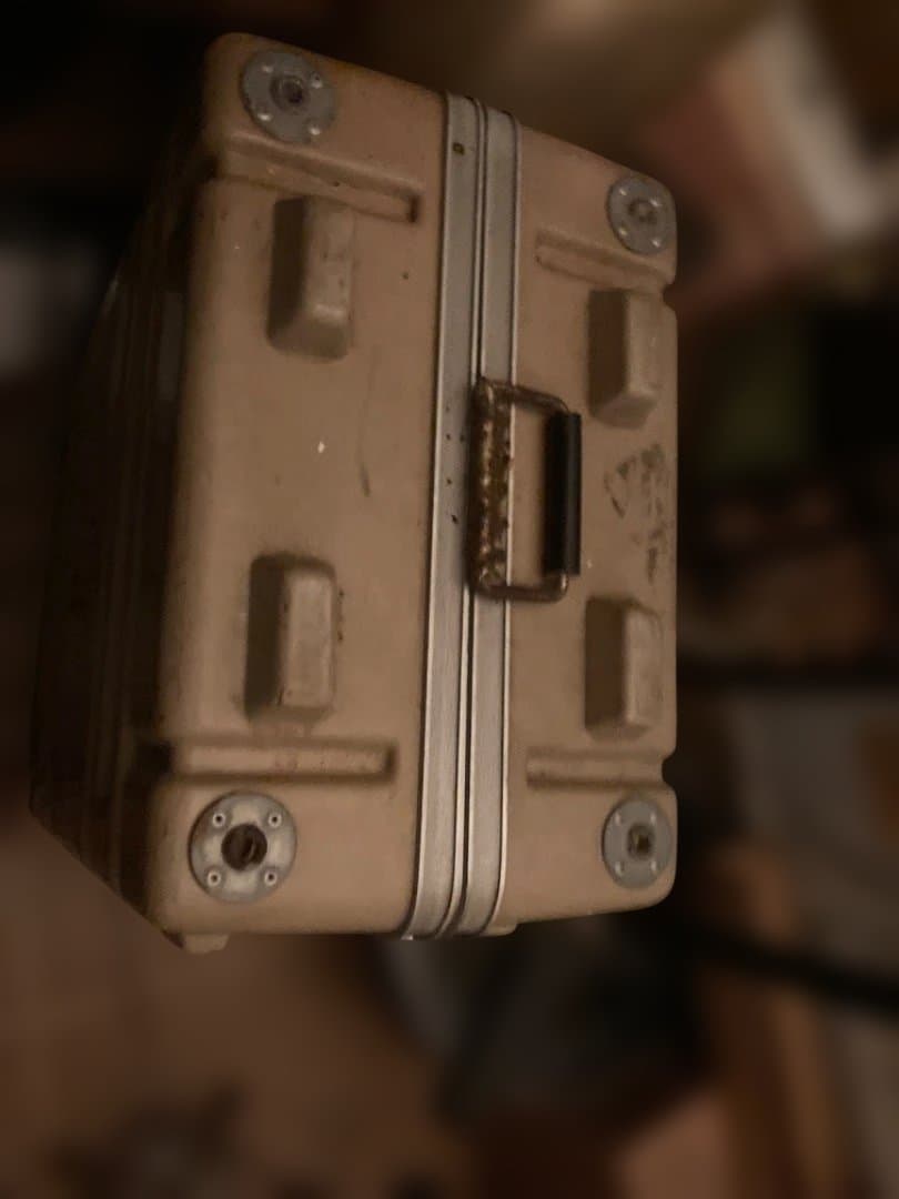 ビンテージ〕初期 PROTEX セキュリティケース 中型 ベージュ