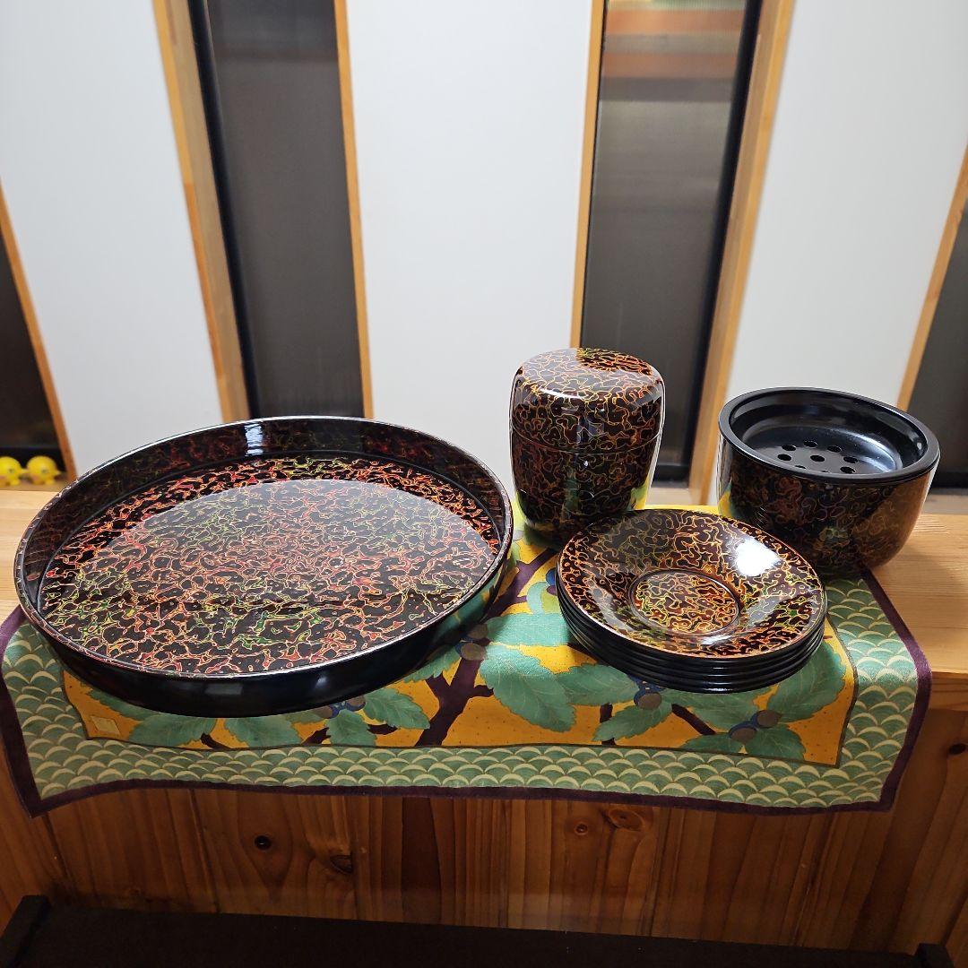 津軽塗　お茶セット