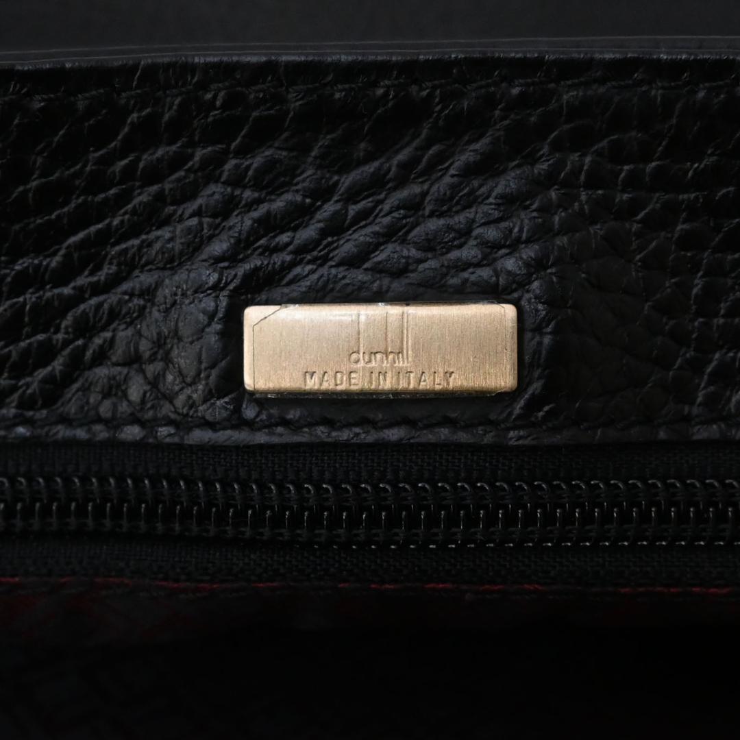 48035★年 ダンヒル ビジネスバッグ ブリーフケース ブラック 牛革*