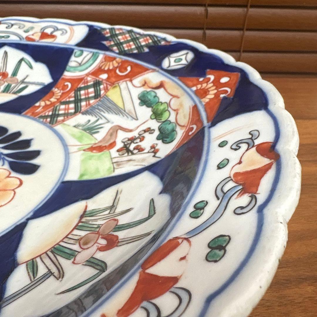 古伊万里　赤絵　大皿　お正月　おもてなし