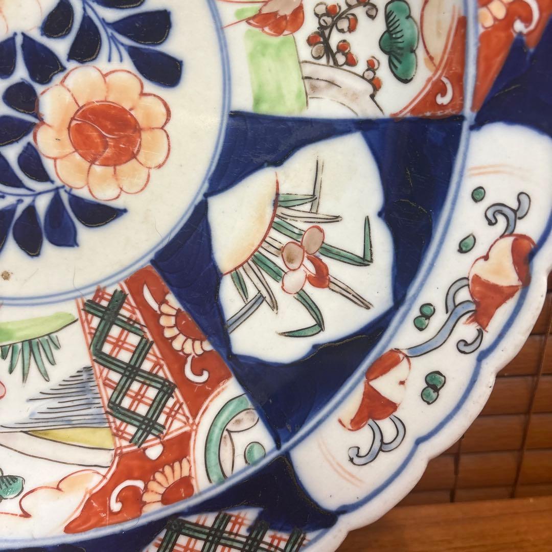 古伊万里　赤絵　大皿　お正月　おもてなし