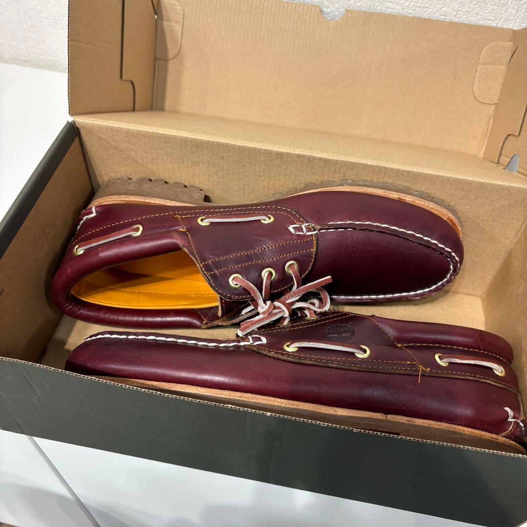極美品 ティンバーランド モカシン 3 Eye Classic Burgundy