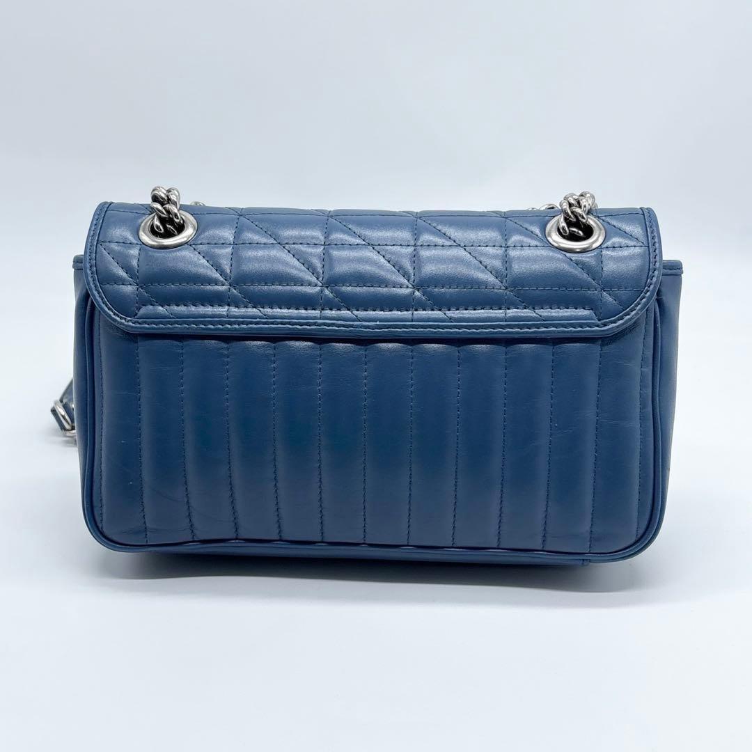 GUCCI グッチ マーモント スモール ショルダーバック ブルー GG