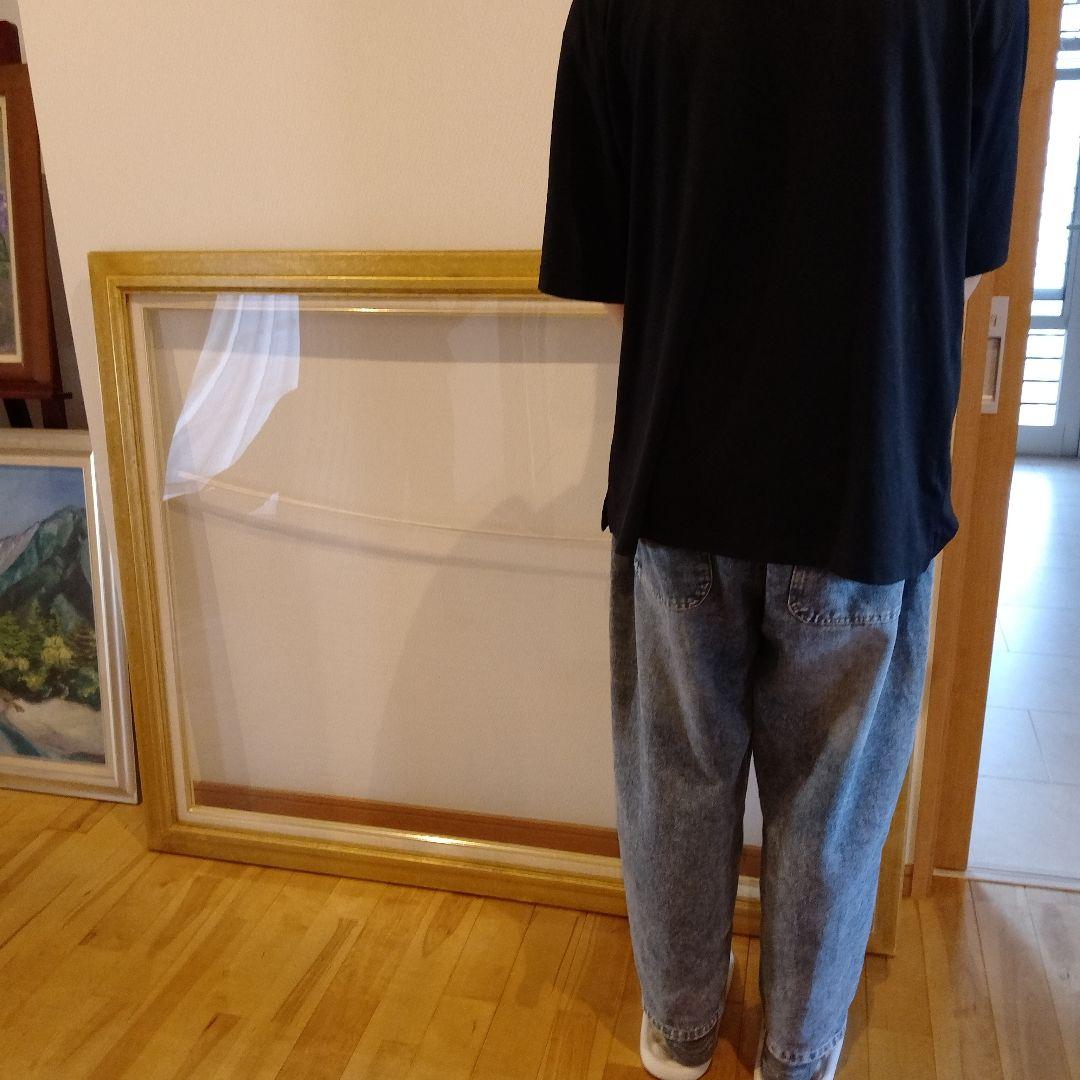 【限定値下げ】レトロ風　ゴールドの油彩額縁のみ 　特大サイズ