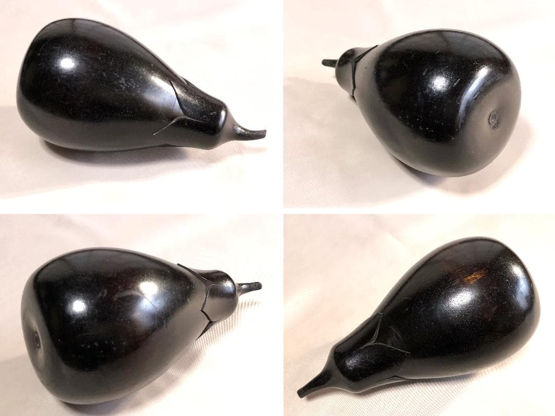 【 木彫漆塗茄子香筒 】　　最上手品　　蔵出　　I1105I