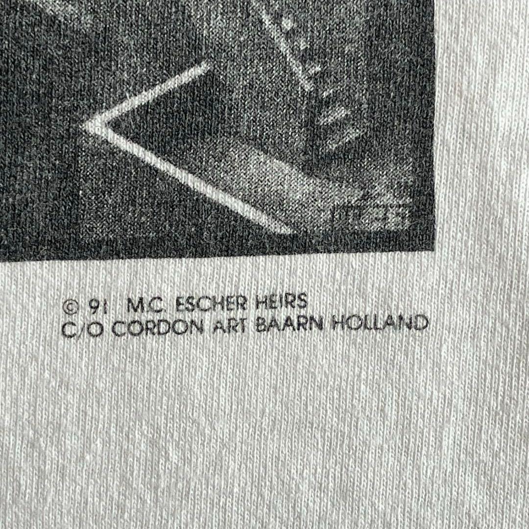 90s エッシャー M.C.Escher ヴィンテージ アート Tシャツ XL