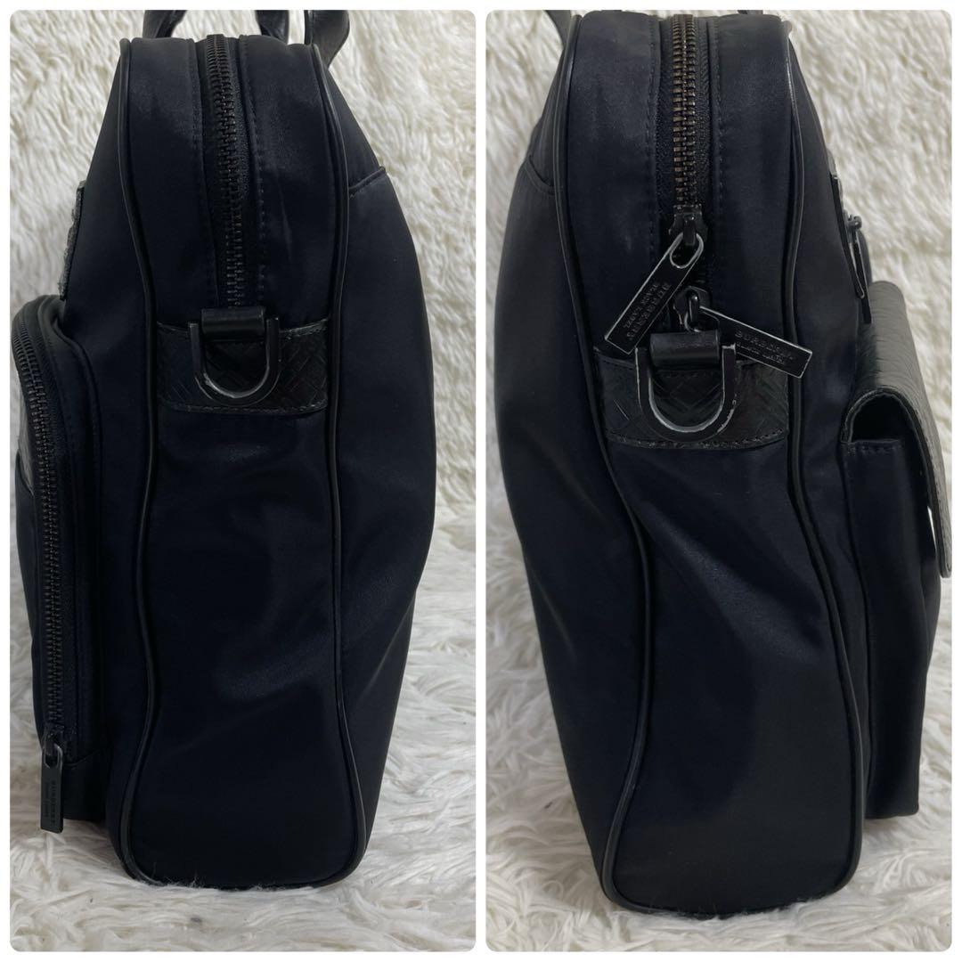 バーバリー 2way ビジネスバッグ ブリーフケース A4 型押し レザー