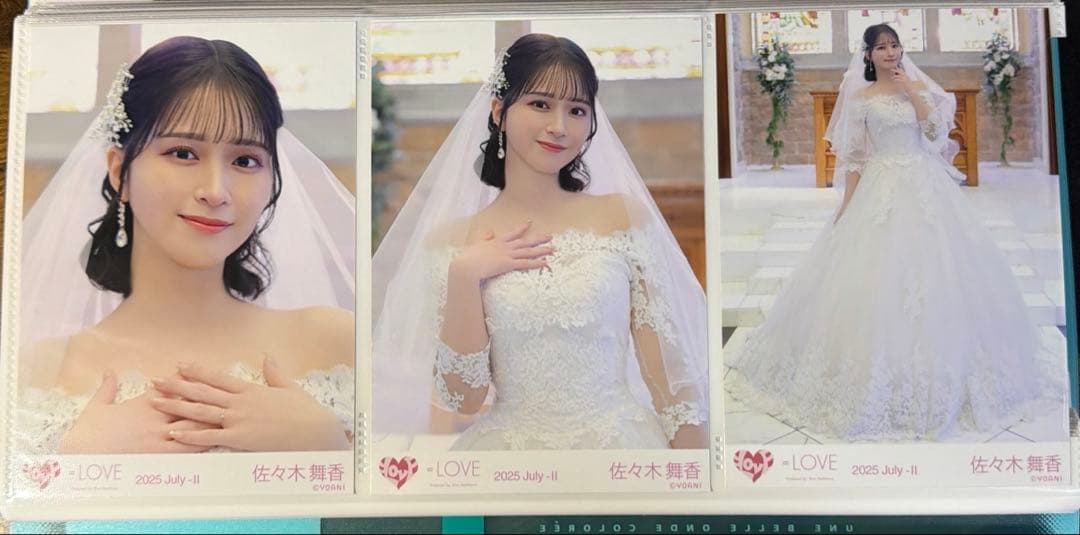 佐々木舞香 生写真 コンプ 恋人以上好き未満 MV衣装 ウェディングドレス