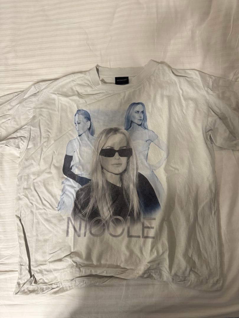 2025新作】BALENCIAGA アンバサダー ニコールキッドマンTシャツS
