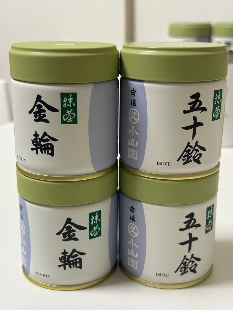 抹茶小山園　五十鈴40g2缶　金輪40g2缶 抹茶小山園五十鈴40g2缶金輪40g2缶