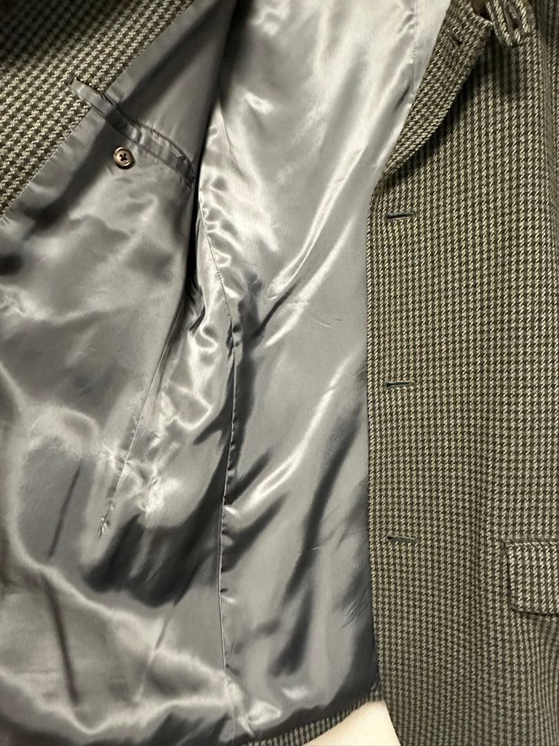 美品　激レア【Y's for men コート】千鳥格子柄ハウンド‐トゥース