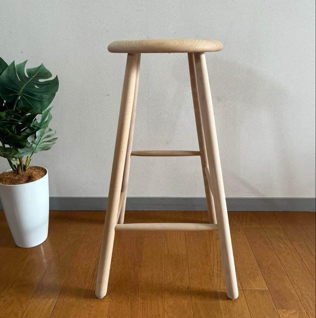 ノルディック スツール　③ 北欧モダン　デンマーク　ミッドセンチュリー　ビーチ材