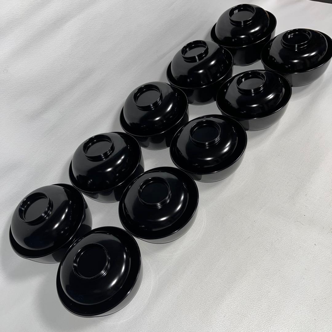 木製　真塗　四つ椀　五客揃　茶道具茶懐石