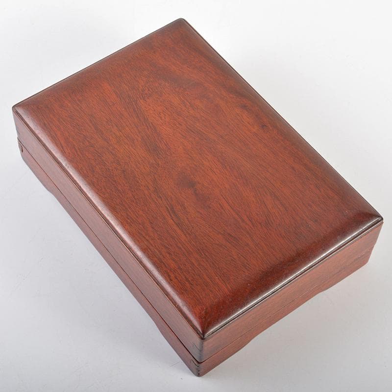 中国 書道具 花刻 端渓硯 唐木箱付 ショップ V R6981