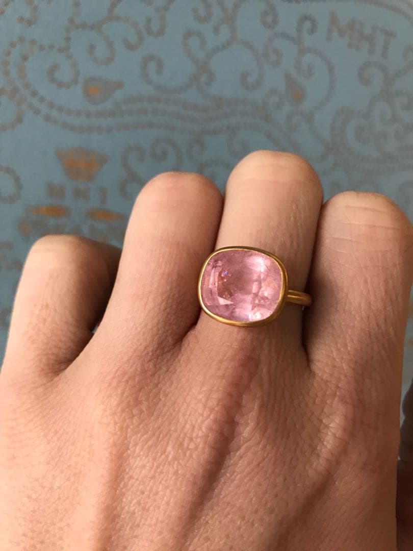 ま*】様 マリーエレーヌドゥタイヤック　希少　キャンディピンクトルマリンリング