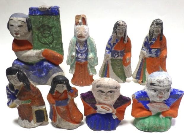 郷土玩具 中野土人形 | 長野県中野市 中野土人形 ひな人形 立ケ花