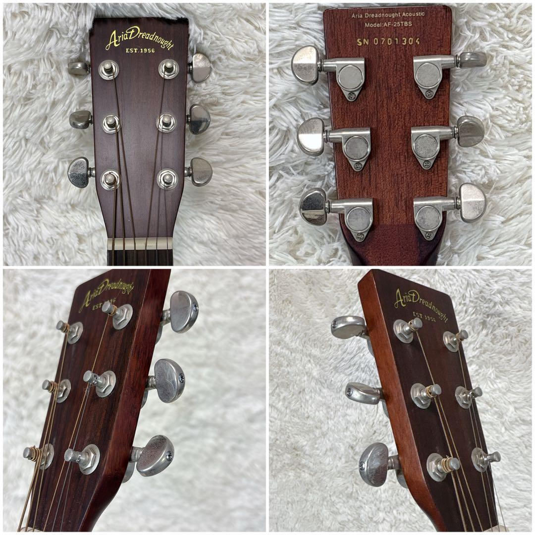 Aria アリア アコギ AF-25TBS ドレッドノート ケース付 ポイント10倍