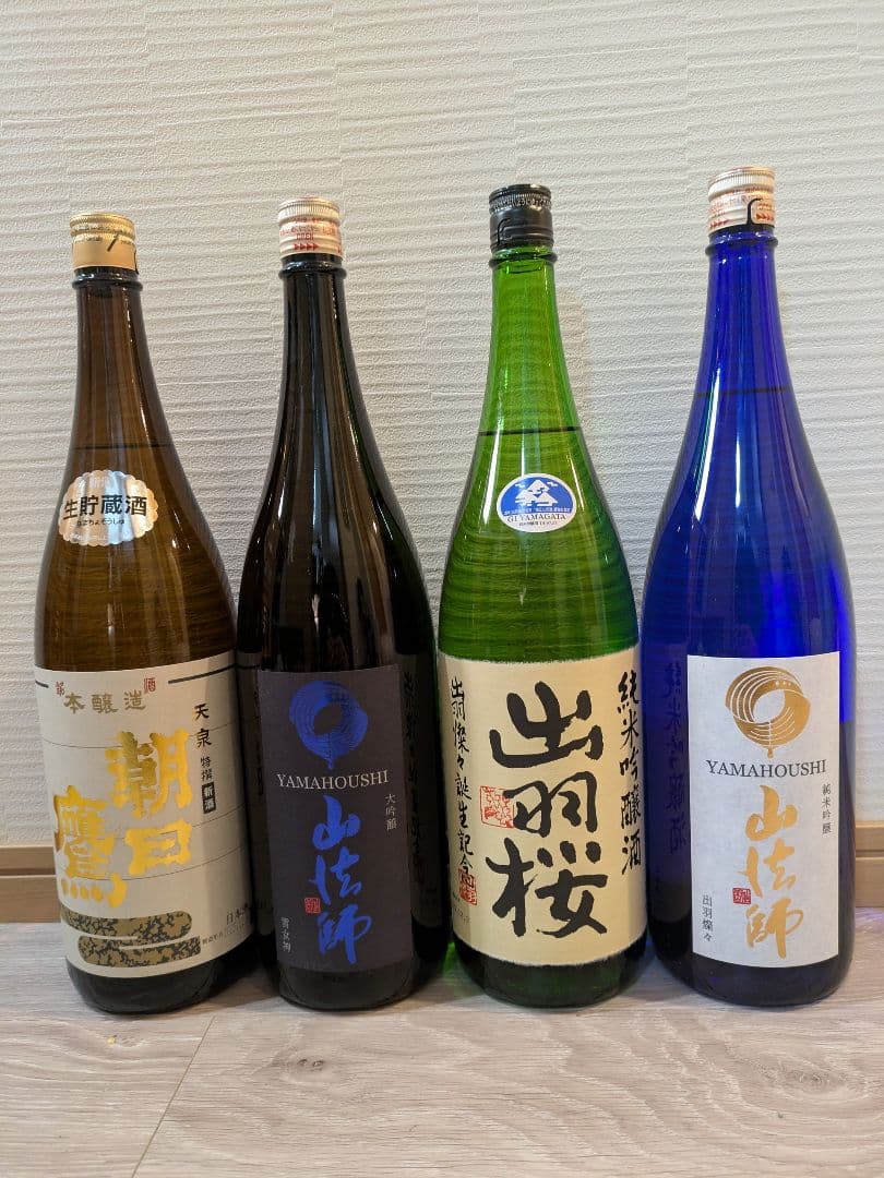 朝日鷹、他山形地酒一升瓶4本セット - メルカリ